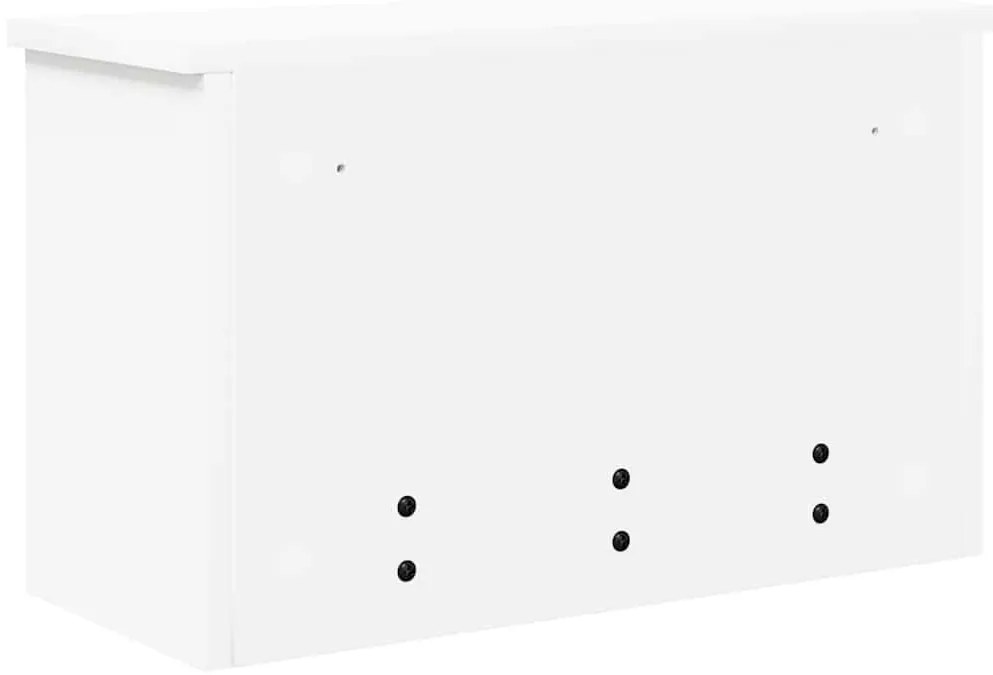 Fali Kabáthorog polcokkal ajtóval Fehér 50 x 20 x 30 cm Faanyag