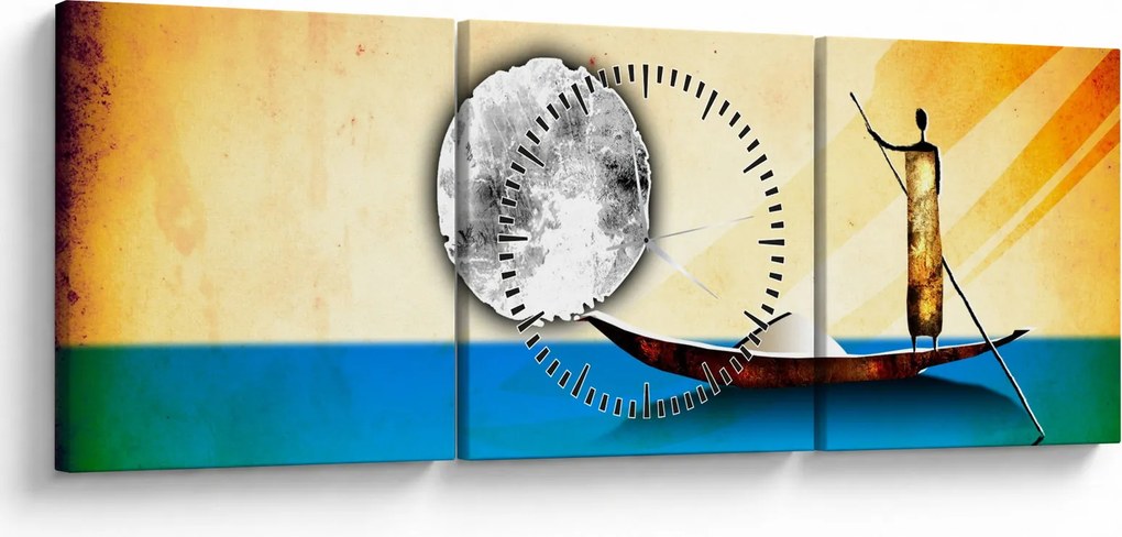 Festés - Ősi festészet (órával) (90x30 cm)