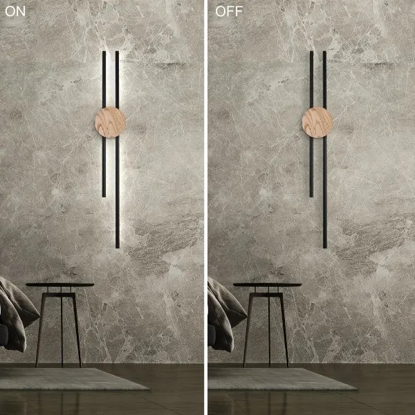 Brilagi - WOODY LINE LED 12W/230V falikar 120 cm tölgy-dió