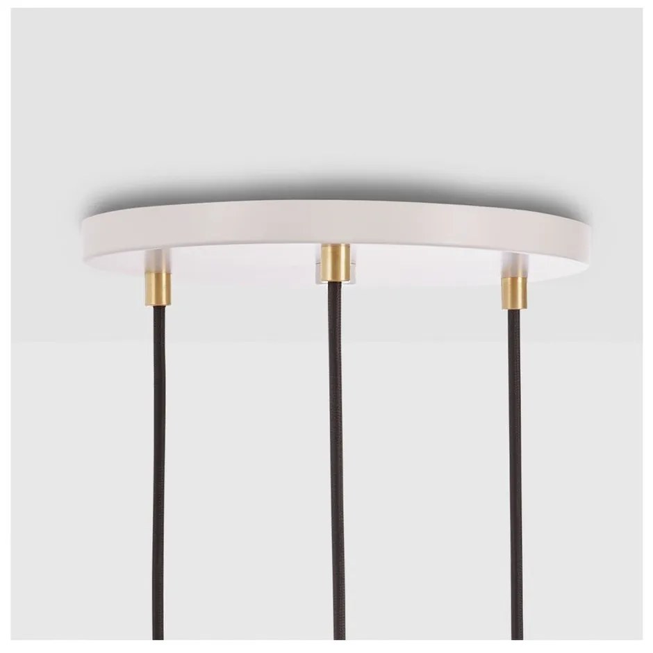 Fehér-natúr színű dimmelhető függőlámpa ø 25 cm – tala