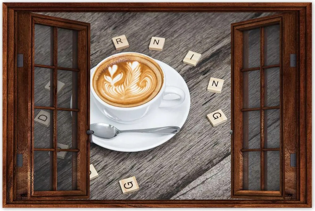 Poszter 60x40 Cappuccino cukrozatlan