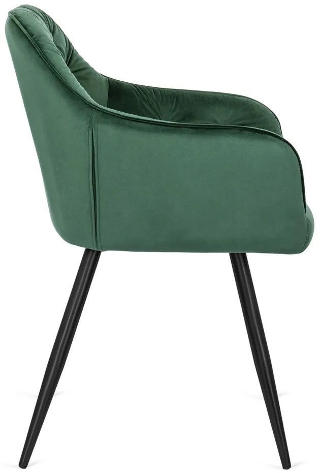 MEGAN Zöld Bársony Étkezőszék