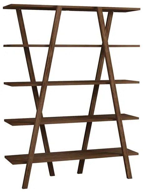 könyvespolc Perla - Walnut
