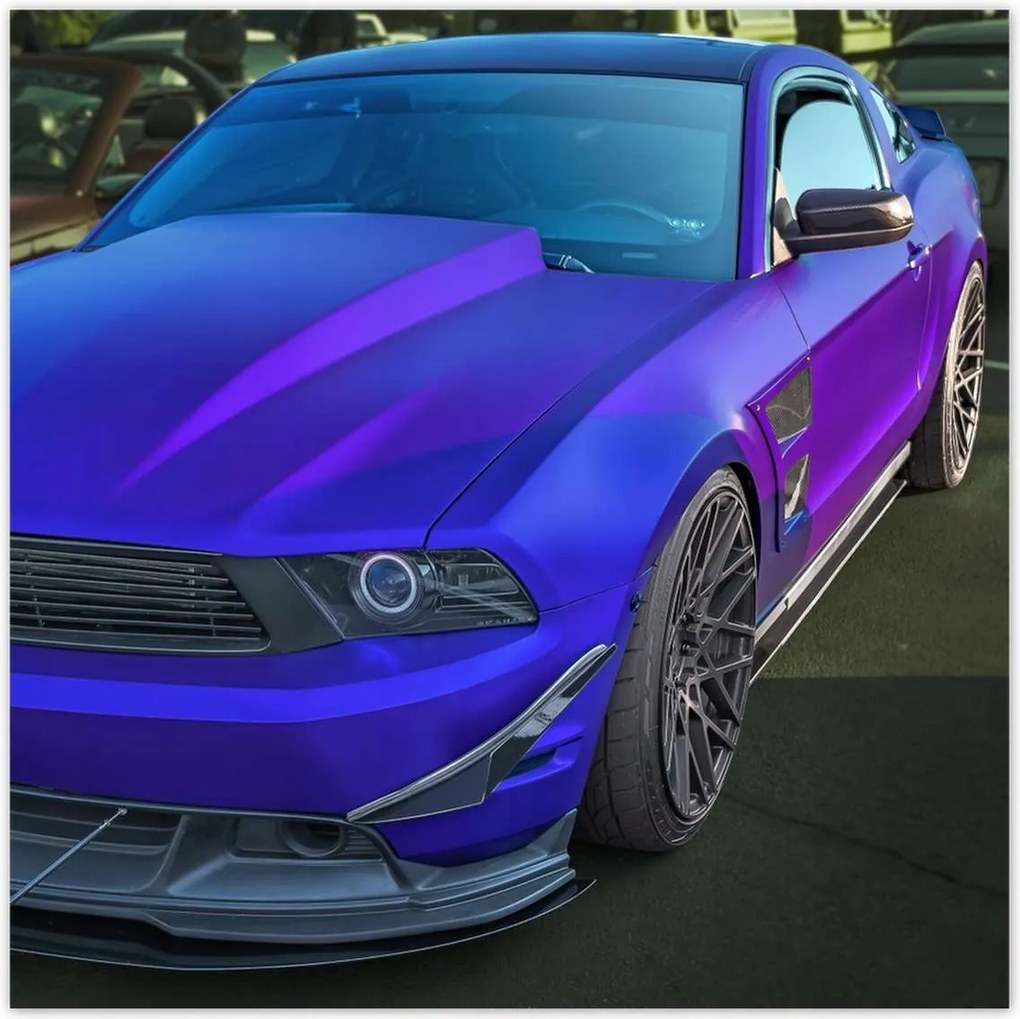 Poszterek 70x70 Kék-lila autó