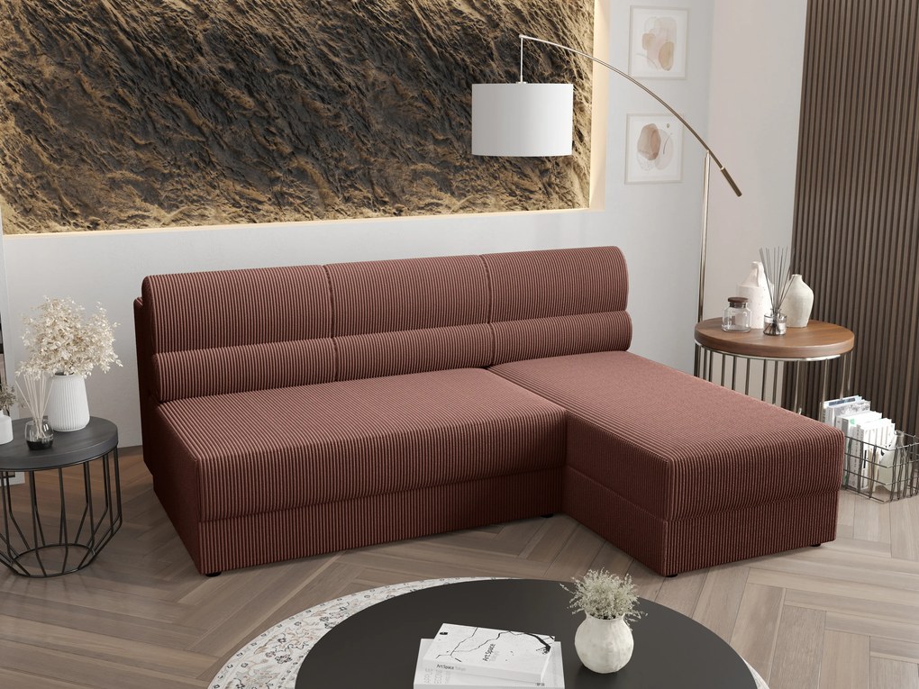 Sarok ülőgarnitúra Radiant L1 (barna) (J). 1057444