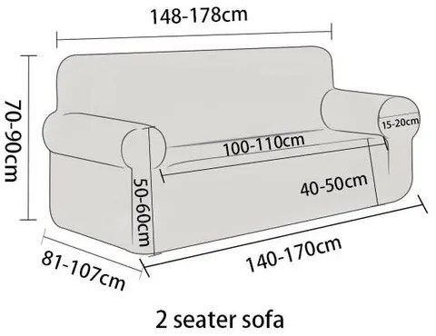 4Home elasztikus dupla fotelhuzat Style, 145 -185 cm, 145 - 185 cm