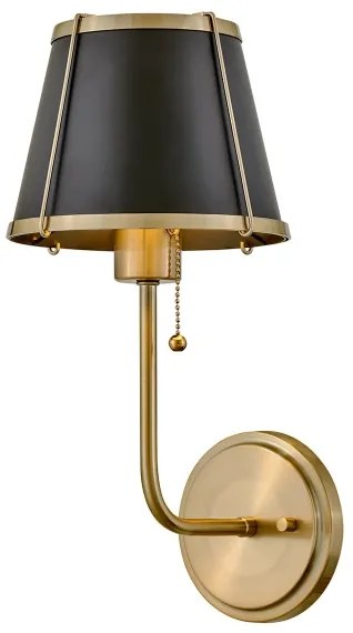 Hinkley HK-CLARKE1-BR-BK - Fali lámpa CLARKE 1xE27/40W/230V réz/fekete