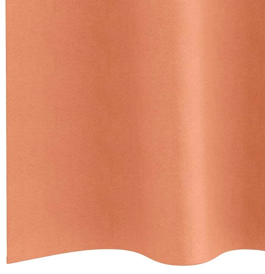Függönyök függönyökkel 2 pcs Terrakotta 140x140cm Poliészter