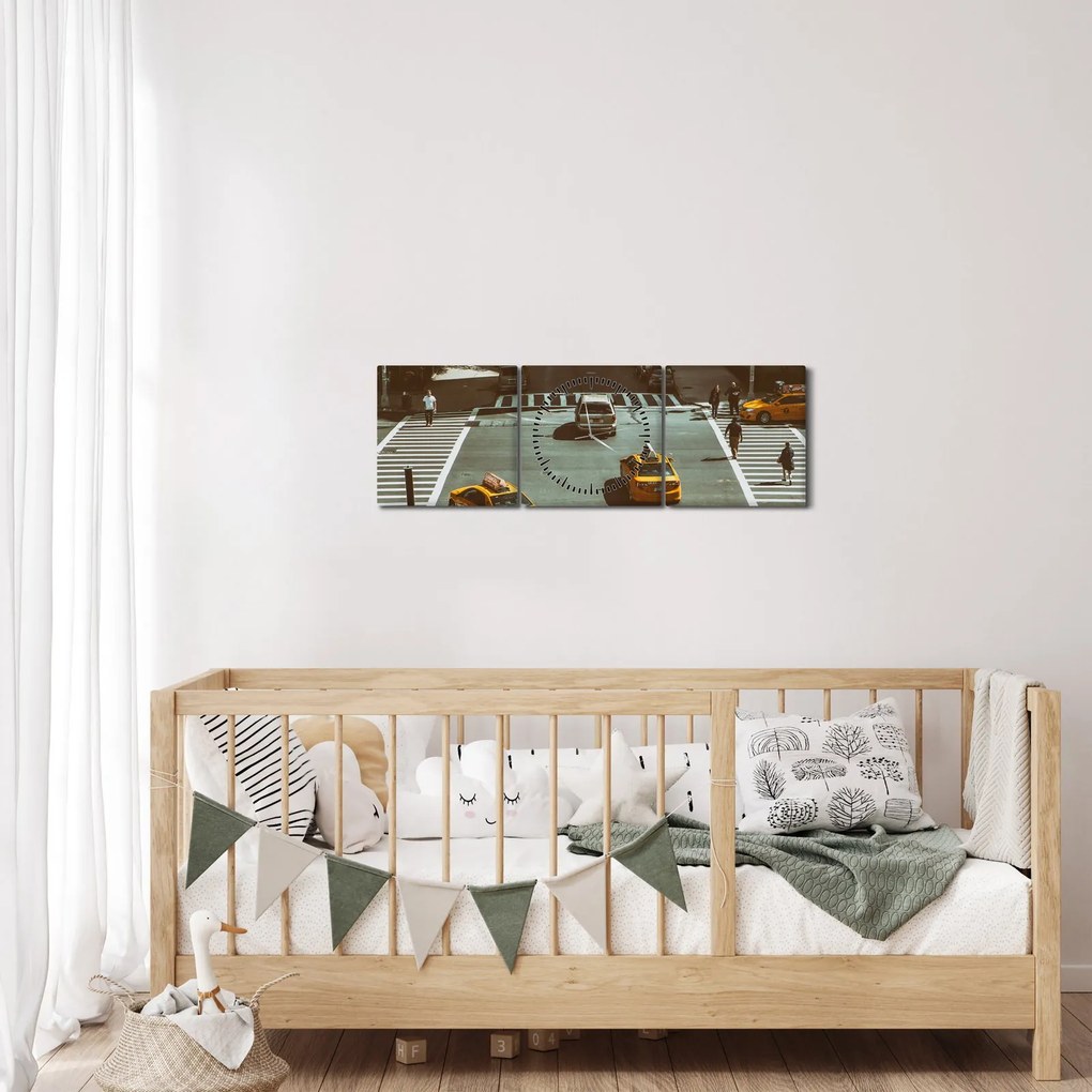 Kép - New York (órával) (90x30 cm)