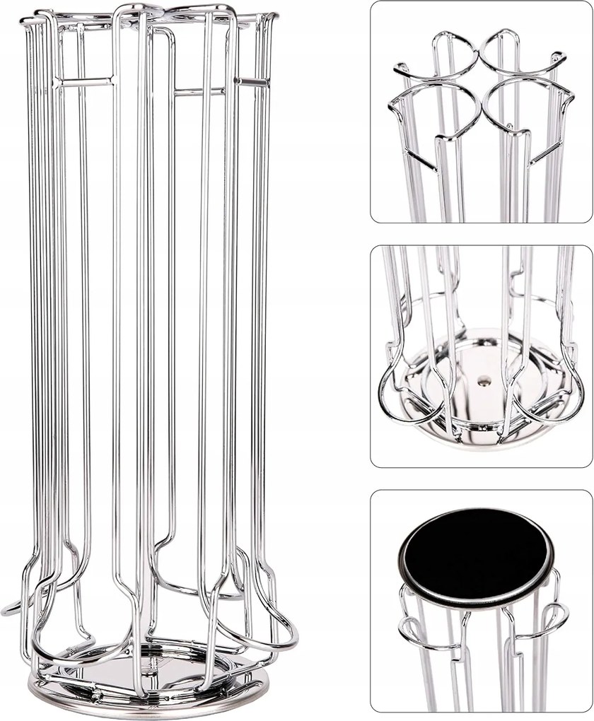 Kávékapszula Tartó Állvány 28 Db Kávédapszula Lavazza Mio Forgatható RK364