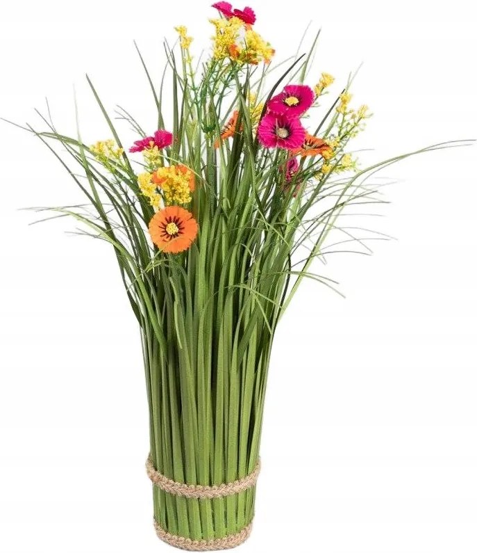 Venny műnövény narancs-fukszia ibolya 35 cm Homla