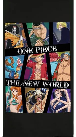 One Piece New World fürdőlepedő, strand törölköző 70x140cm (Fast Dry)