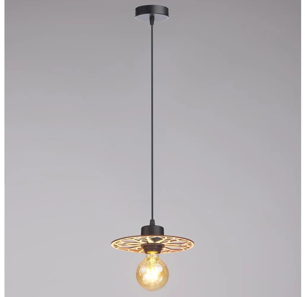 Csillár zsinóron FALCO 1xE27/60W/230V átm. 20 cm bézs