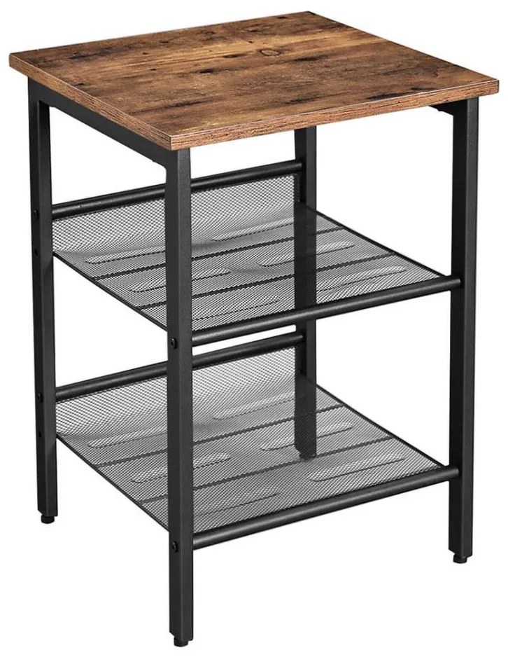 Kisasztal ELDUR barna/fekete