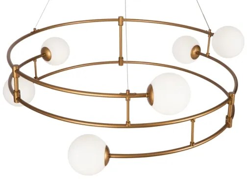 Maytoni MOD317PL-06G - Csillár zsinóron BALANCE 6xG9/40W/230V réz