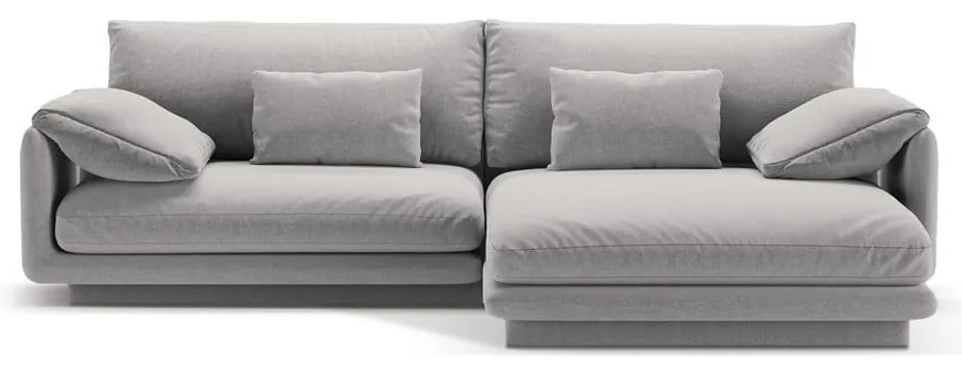 Világosszürke sarokkanapé (jobb oldali) Torino – Micadoni Home