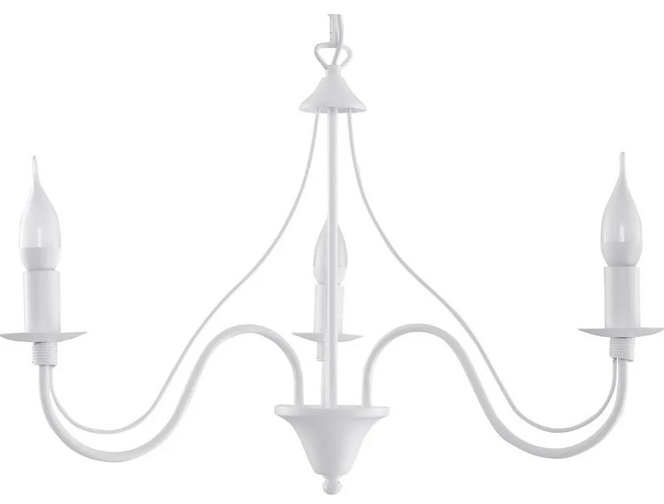 Csillár láncon MINERWA 3 3xE14/40W/230V fehér