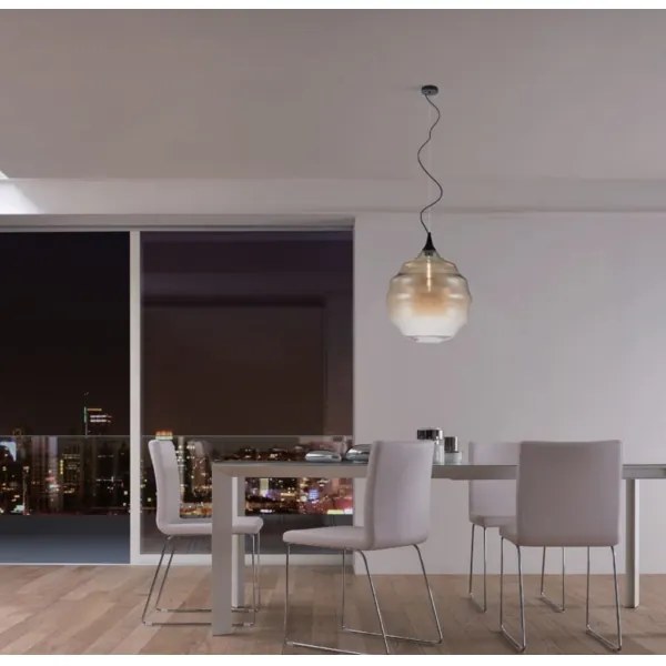 Redo 01-1844 - Csillár zsinóron SLAG 1xE27/42W/230V átm. 40 cm bézs