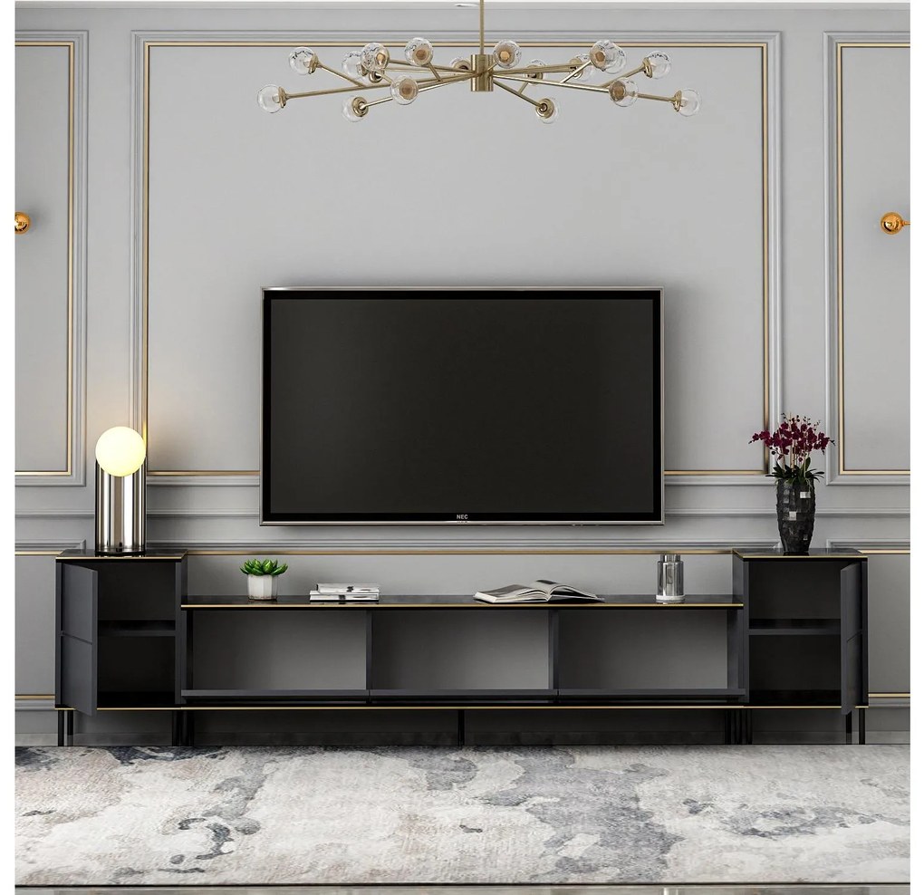 TV asztal/szekrény Mamene 3 (antracit) . 1095704