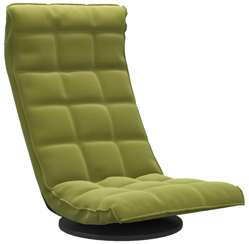 világoszöld bársony forgó matracszék