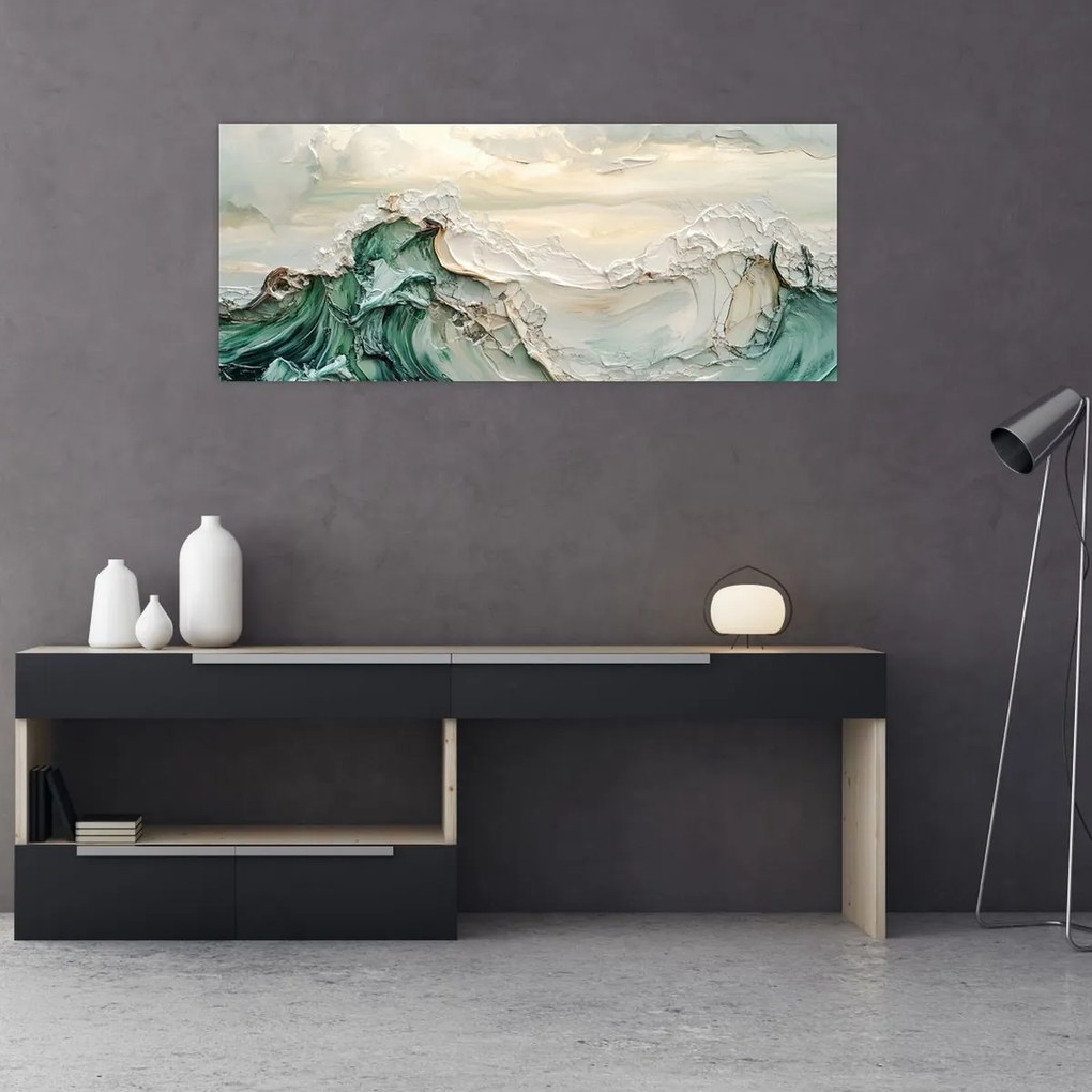 Kép - 3D tengeri absztrakció (120x50 cm)