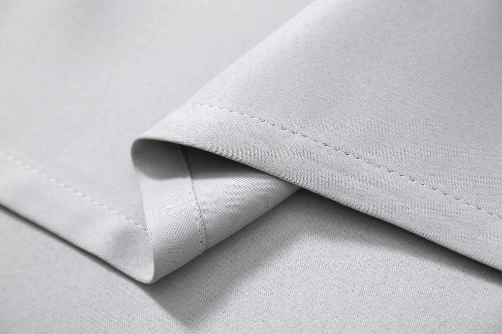 OXFORD LIGHT világosszürke függöny 140x250 cm Felfüggesztés: Hullámos sínszalag