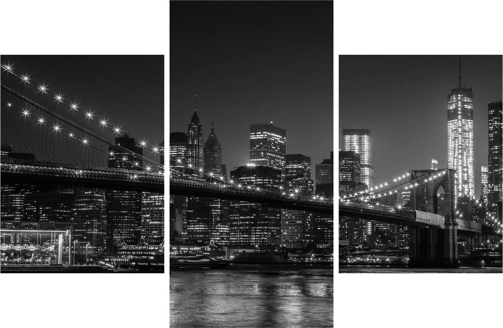 A New York-i Brooklyn-híd képe (90x60 cm)