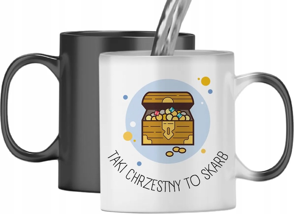 Mágikus Bögre Keresztanyának Színváltós, fényképes nyomattal