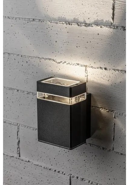 Lámpa Fali Lámpa NESSA 1 irányú, GU10, MAX. 50W, IP54, AC220-240V, 50/60Hz, fekete