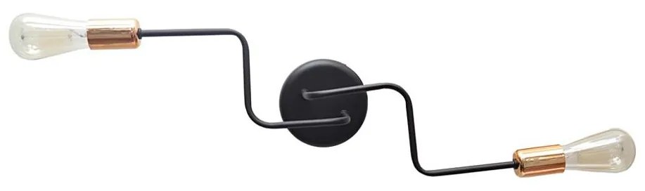 Csillár TUBE 2xE27/15W/230V fekete