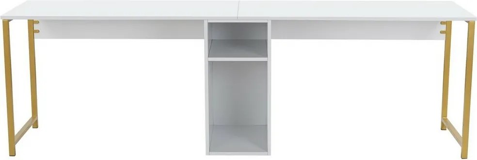 Twin White and Gold íróasztal