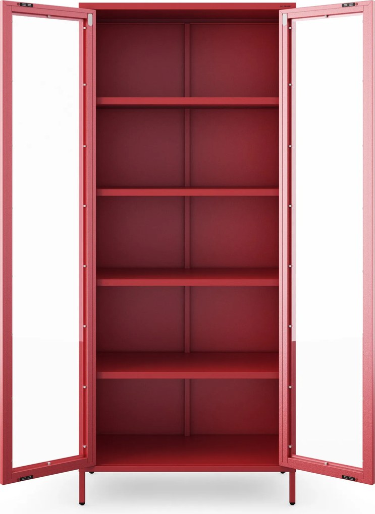 ANGELO vitrin, 800 x 1850 x 450 mm, Modern: piros