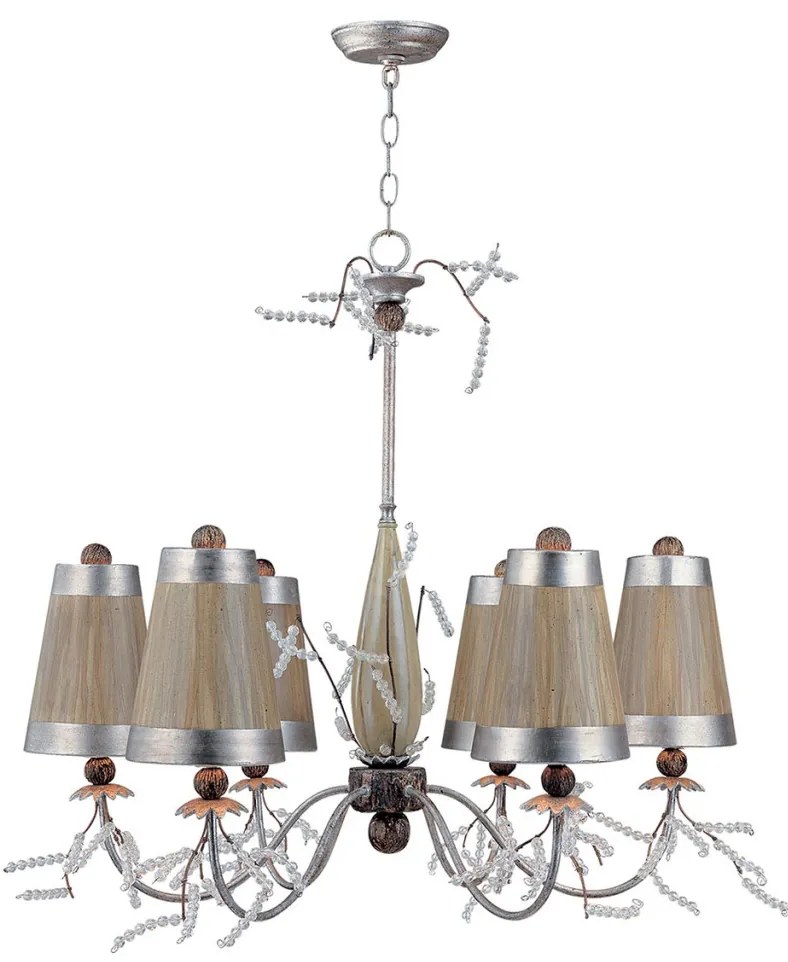 ELSTEAD FB-KRISTAL-LUXE6 KRISTAL Modern Csillár Ezüst, Taupe E27 IP20