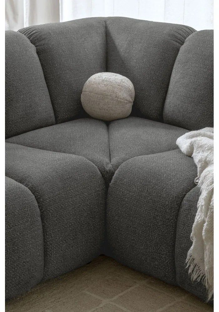 Szürke sarokkanapé (jobb oldali-L alakú) Shell – Miuform