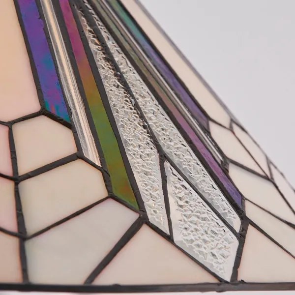 Endon 63937 - Tiffany ASTORIA láncos csillár, 1x E27/60W/230V, átmérő 40 cm