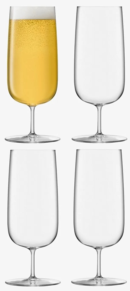 Borough söröspohár, 440 ml, átlátszó, 4 db-os készlet - LSA International