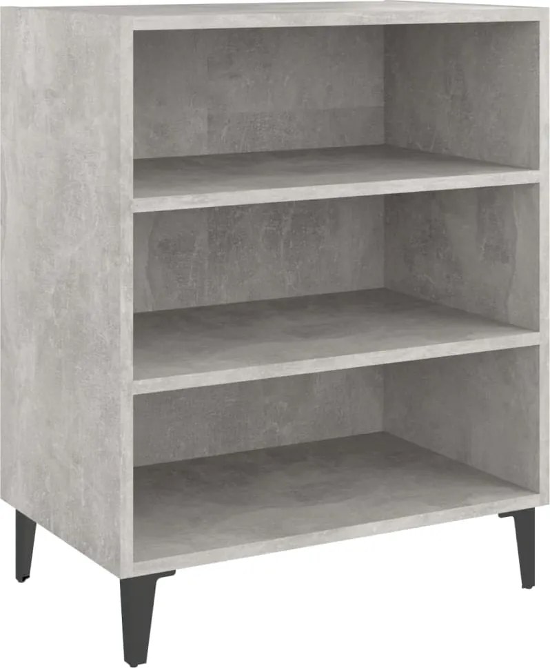 vidaXL betonszürke szerelt fa tálalószekrény 57 x 35 x 70 cm