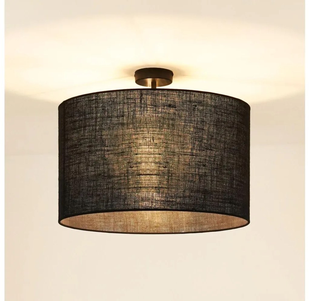 Brilagi - TUBES ROLLER mennyezeti lámpa 1xE27/15W/230V, 50 cm, fekete