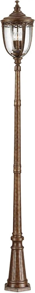 Feiss klasszikus kandeláber english bridle antik bronz átlátszó elsfe-eb5-l-brb IP44