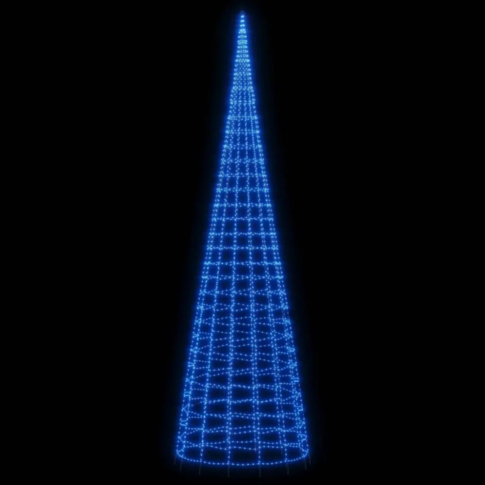 kék LED karácsonyfa zászlórúdra 3000 LED 800 cm