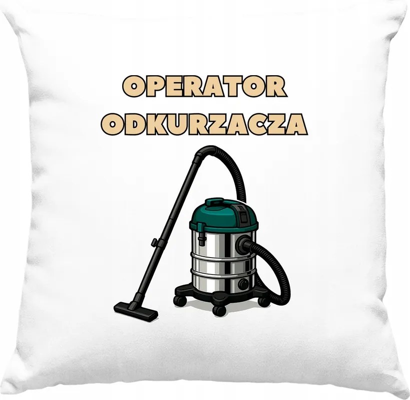 Porszívó kezelő párna Humor fehér