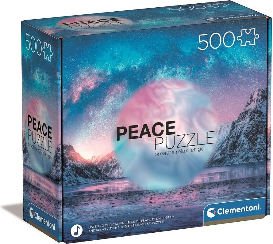 Hegyvidék Light Blue 500 db-os Peace puzzle Clementoni