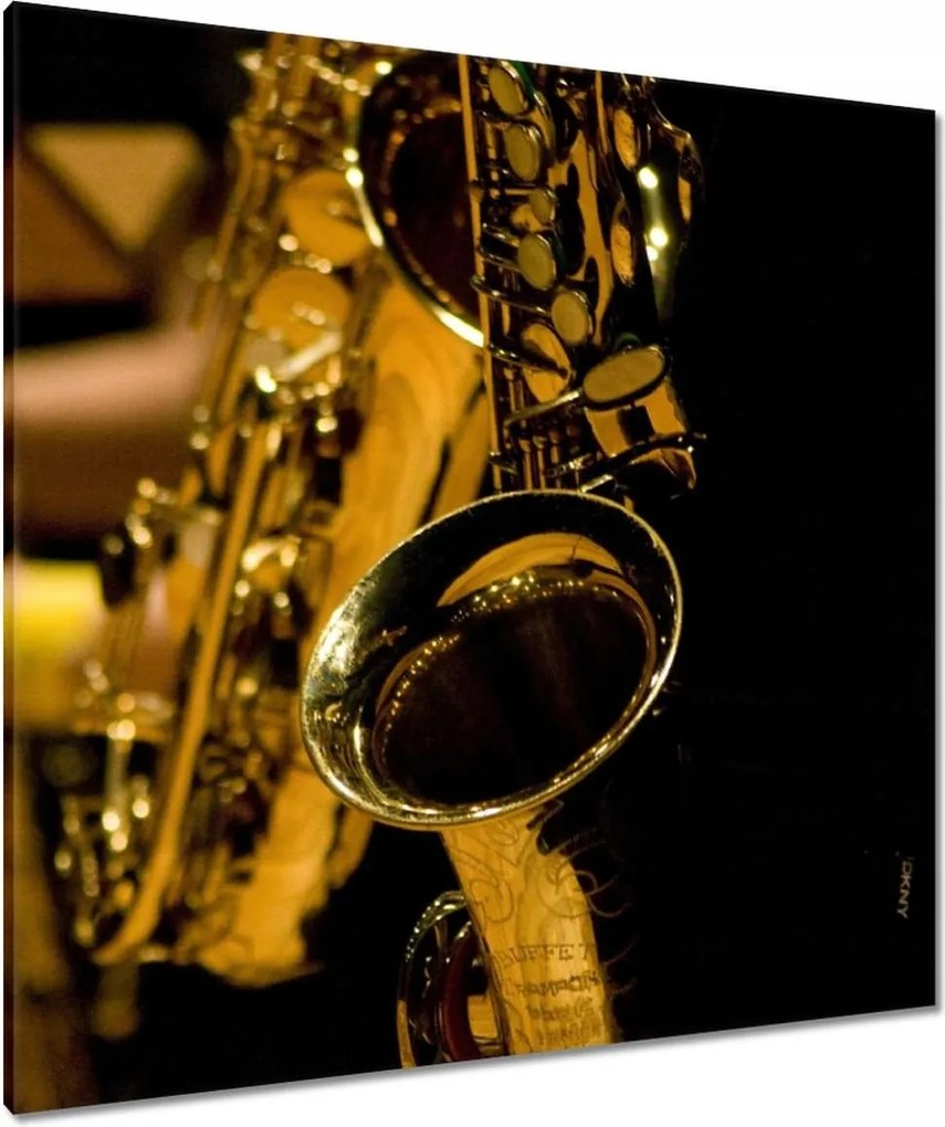 Vászonkép 90x90 Szaxofon