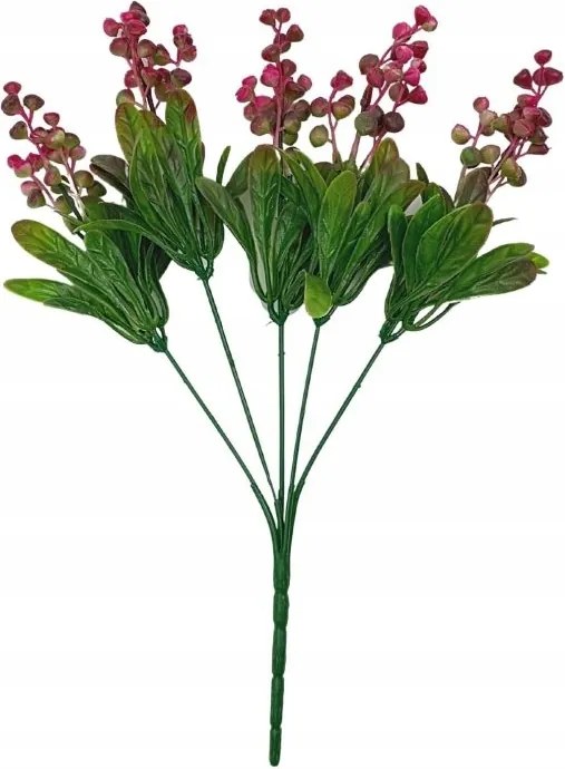 Golyós csokor 31 cm sötét rózsaszín