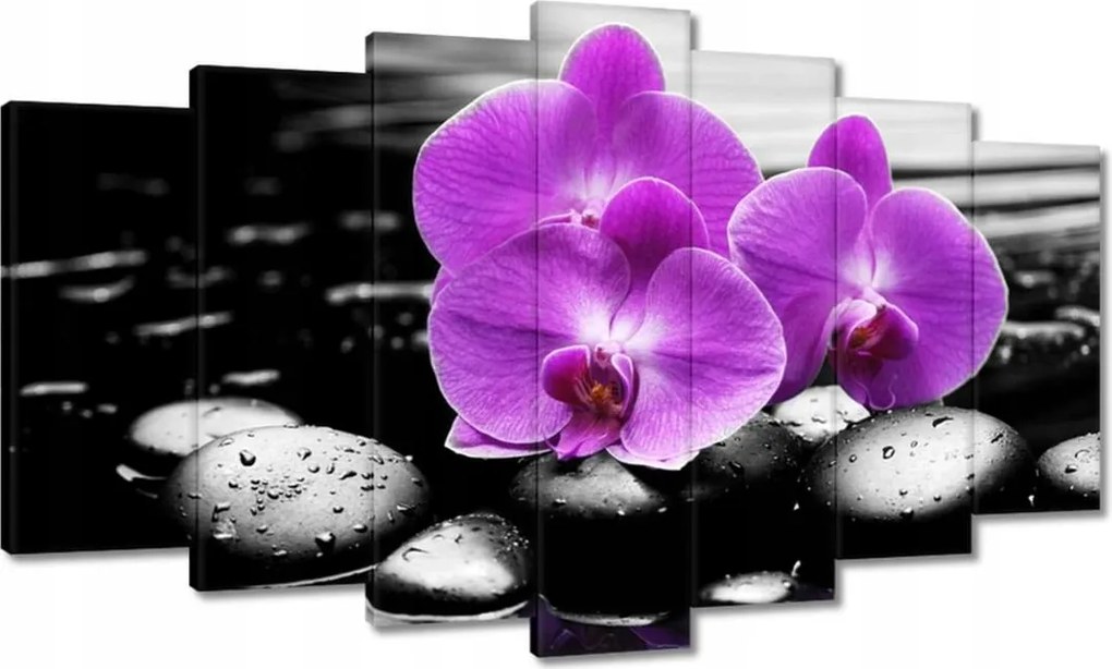 Vászonkép 140x80 Lila leanderek