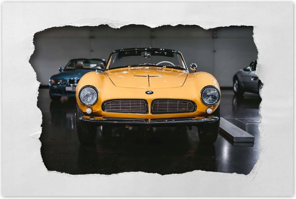 Poszter 60x40 Sárga Bmw Klasszikus