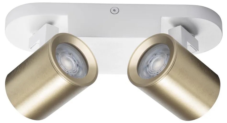Kanlux 38965 - Spotlámpa LAURIN 2xGU10/10W/230V réz/fehér