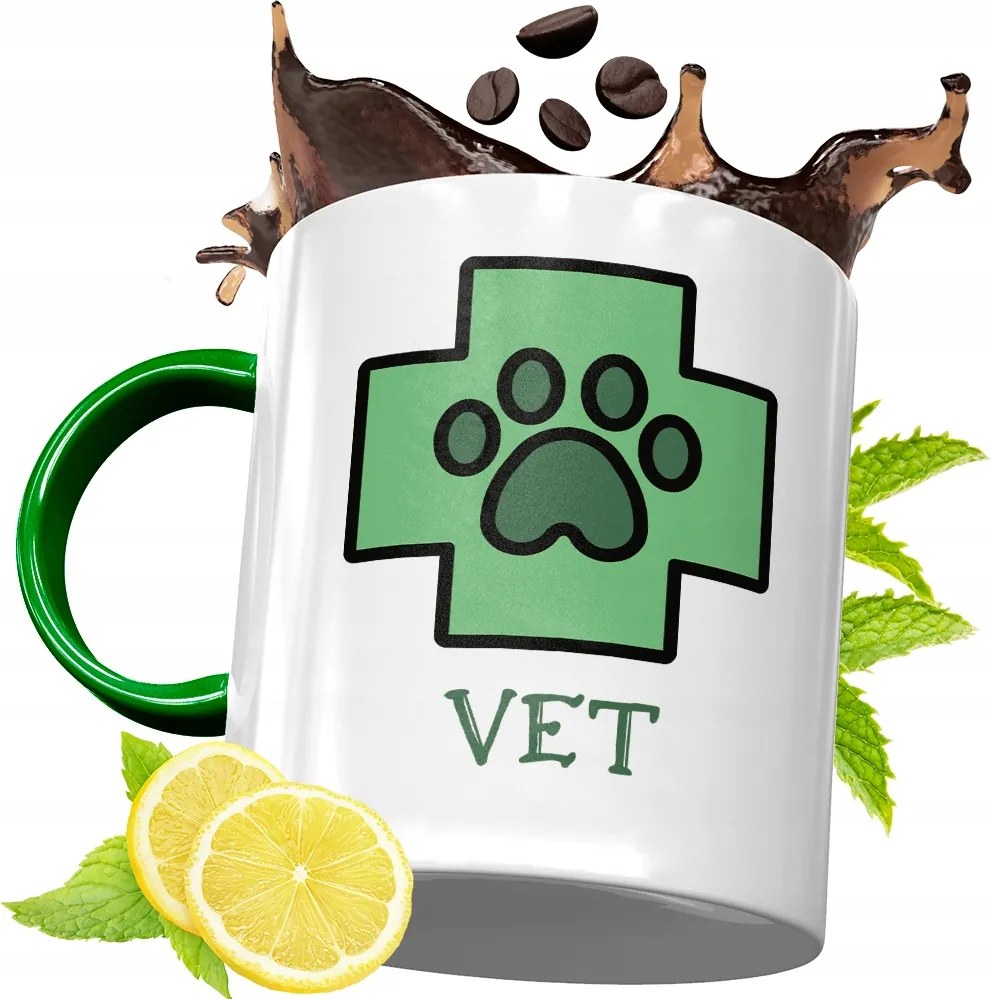 Zöld Bögre Állatorvosnak Születésnapi Ajándék fényképes nyomtatással