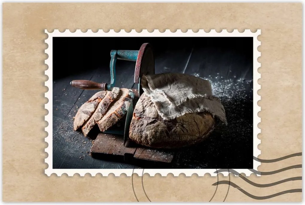 Poszterek 60x40 Kenyér szeletelő liszt