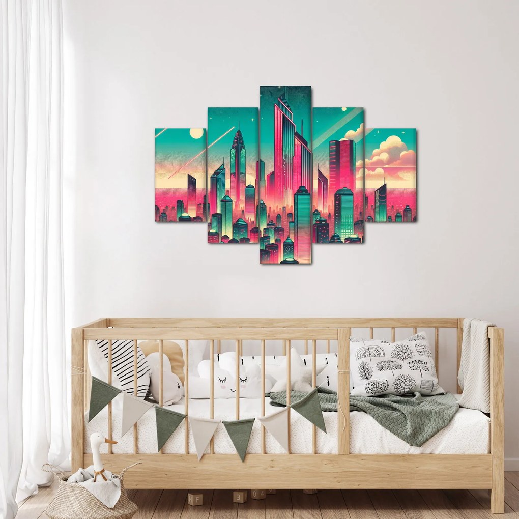 Kép – Nagyváros pop-art stílusban (150x105 cm)